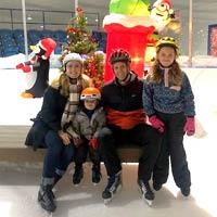 Family at Winter Wonderland skating