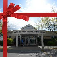 JDF entrance with a bow on the edge