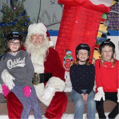 Santa with kids