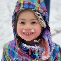 Child in snow