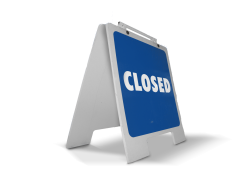 Pool closed sign