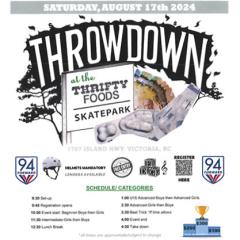 Throwdown skatepark event graphic